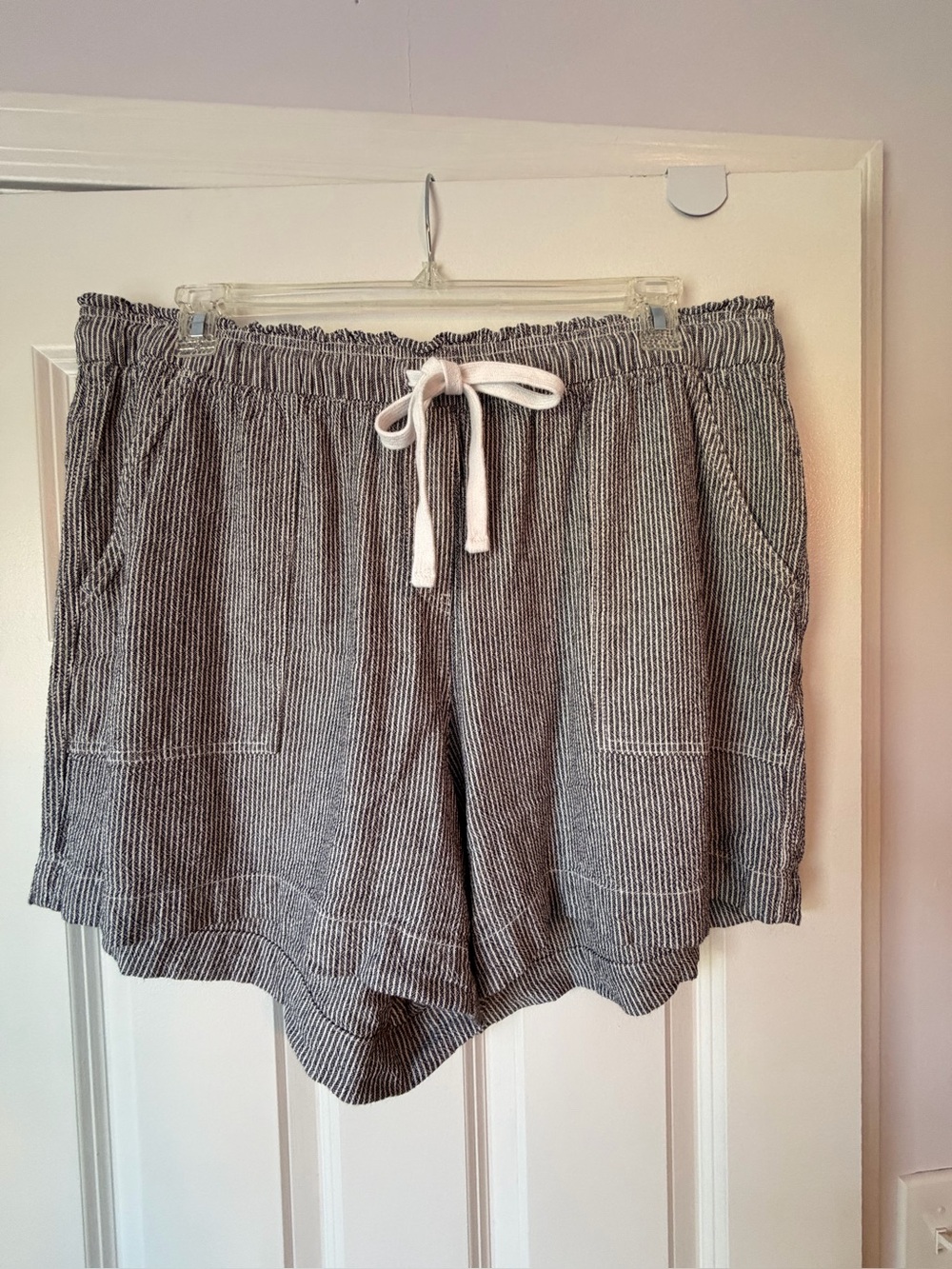 Lane Bryant Linen Blend Drawstring Shorts